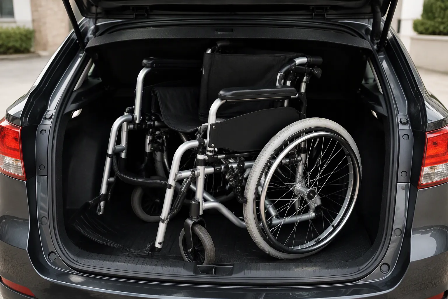 Why does my folding wheelchair keep opening in the trunk?
