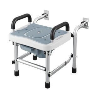 Vatocare bedside commode chair, primary product view, with home-care construction for accessible bathroom care