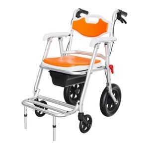 Vatocare bedside commode chair primary product view, designed with mobility-focused design for home-care toileting needs