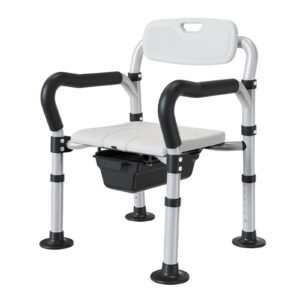 Vatocare bedside commode chair primary product view, designed with daily-use setup for safer toileting support