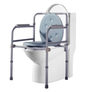Vatocare bedside commode chair shown in primary product view, featuring clear functional design for stable seated toileting