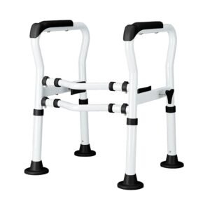 Vatocare toilet safety rail primary product view, designed with stable frame for accessible bathroom support