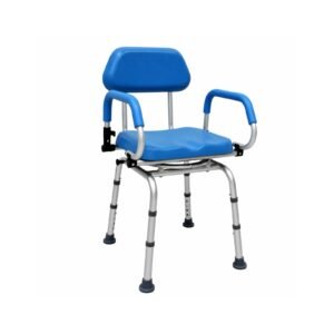 Vatocare bathroom shower chair shown in white-background view 1, featuring durable support for reduced-slip bathing support