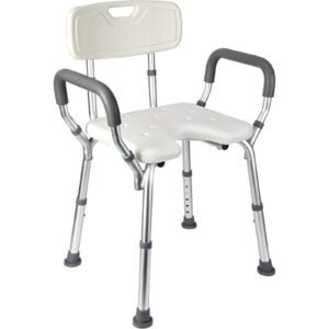 Vatocare bathroom shower chair, alternate product view 2, with home-care construction for stable bathroom support