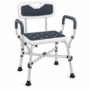 Alternate product view 3 of a Vatocare bathroom shower chair with home-care construction for reduced-slip bathing support