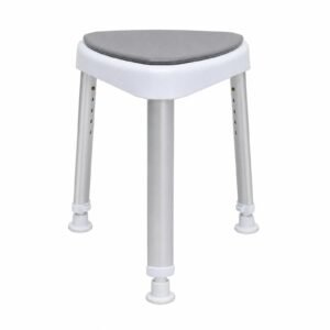 White-background view 1 of a Vatocare bathroom shower chair with user-friendly details for accessible shower care