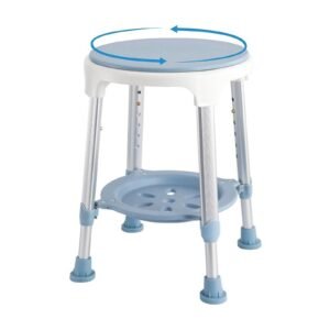 Vatocare bathroom shower chair shown in alternate product view 3, featuring care-focused design for safer seated bathing