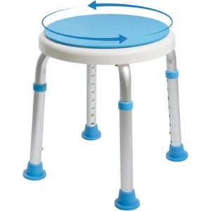Vatocare bathroom shower chair shown in alternate product view 2, featuring stable frame for accessible shower care