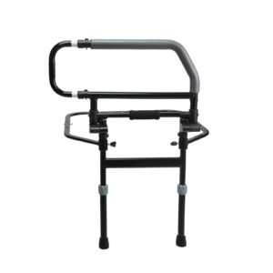 Vatocare adjustable bed safety rail, primary product view, highlighting supportive structure for safer bed entry and exit