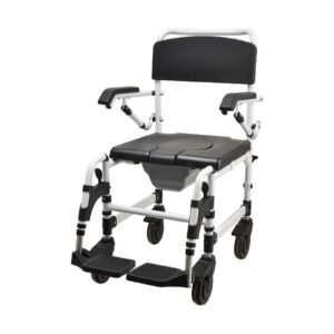 Alternate product view 2 showing a Vatocare bedside commode chair with accessible care design for stable seated toileting
