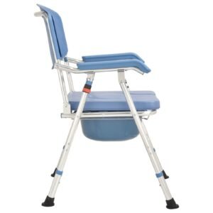Vatocare bedside commode chair, primary product view, highlighting user-friendly details for home-care toileting needs