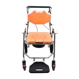 Vatocare bedside commode chair shown in primary product view, featuring home-care construction for safer toileting support