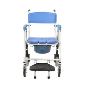 Alternate product view 4 showing a Vatocare bedside commode chair with user-friendly details for accessible bathroom care