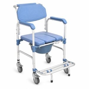 Vatocare bedside commode chair, alternate product view 3, with home-care construction for home-care toileting needs