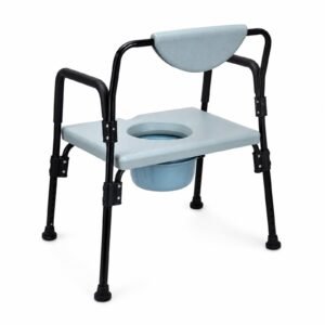 Alternate product view 3 of a Vatocare bedside commode chair with accessible care design for daily hygiene assistance