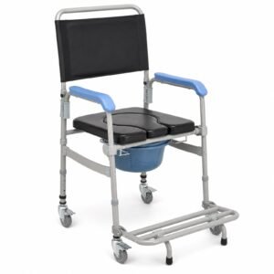 Alternate product view 3 showing a Vatocare bedside commode chair with durable support for accessible bathroom care