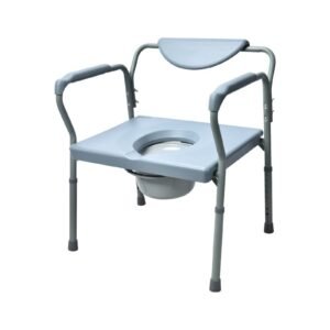 Vatocare bedside commode chair, alternate product view 2, with stable frame for stable seated toileting