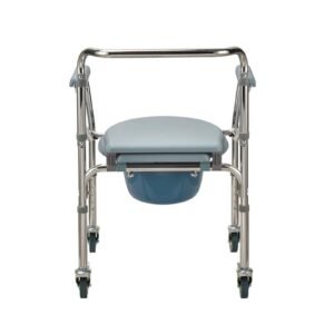 Alternate product view 5 of a Vatocare bedside commode chair with durable support for stable seated toileting