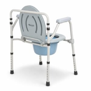 Vatocare bedside commode chair, alternate product view 3, highlighting home-care construction for home-care toileting needs