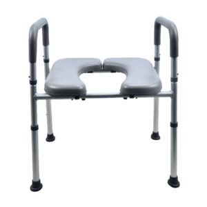 Primary product view of a Vatocare bedside commode chair with easy-care construction for daily hygiene assistance