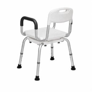 Vatocare bathroom shower chair, alternate product view 3, highlighting supportive structure for reduced-slip bathing support
