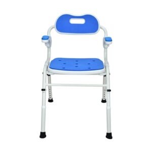 Vatocare bathroom shower chair, primary product view, highlighting mobility-focused design for daily hygiene assistance