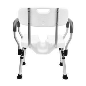 Vatocare bathroom shower chair, alternate product view 2, with user-friendly details for home-care bathroom safety