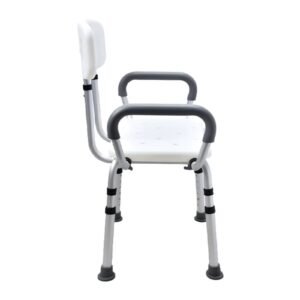 Vatocare bathroom shower chair, alternate product view 3, with accessible care design for reduced-slip bathing support