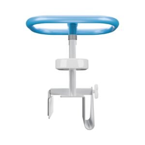 Primary product view showing a Vatocare toilet safety rail with care-focused design for bathroom balance support
