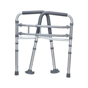 Vatocare toilet safety rail shown in alternate product view 2, featuring easy-care construction for daily toileting assistance