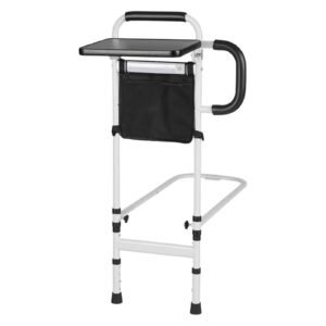 Vatocare adjustable bed safety rail, primary product view, with clear functional design for home-care bedside safety