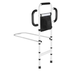 Vatocare adjustable bed safety rail, primary product view, with accessible care design for adjustable bedside assistance