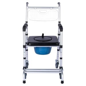 Vatocare bedside commode chair, primary product view, highlighting durable support for bedside personal care