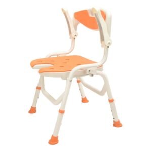 Vatocare bathroom shower chair, primary product view, highlighting stable frame for reduced-slip bathing support