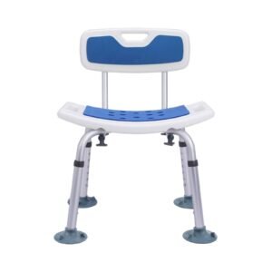 Alternate product view 2 of a Vatocare bathroom shower chair with clear functional design for reduced-slip bathing support