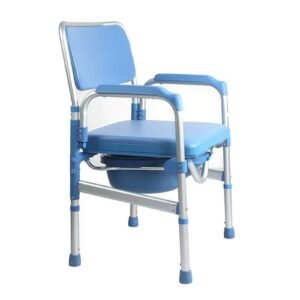 Vatocare bedside commode chair, primary product view, highlighting durable support for daily hygiene assistance
