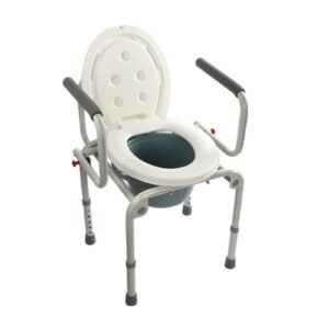 Alternate product view 4 of a Vatocare bedside commode chair with user-friendly details for accessible bathroom care