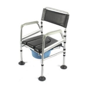 Vatocare bedside commode chair, alternate product view 5, highlighting accessible care design for daily hygiene assistance