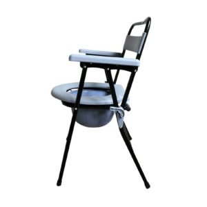 Vatocare bedside commode chair alternate product view 2, designed with practical construction for bedside personal care