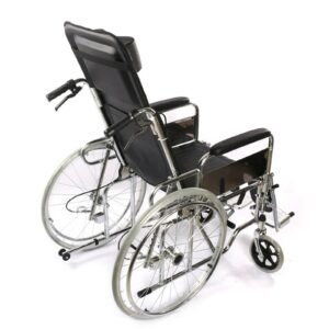 Alternate product view 3 of a Vatocare manual wheelchair with stable frame for patient transport support