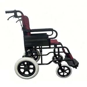 Vatocare manual wheelchair alternate product view 2, designed with practical construction for attendant-assisted transport