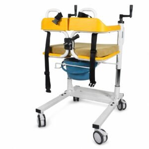 Vatocare patient transfer lift, white-background view 1, highlighting easy-care construction for caregiver transfer support