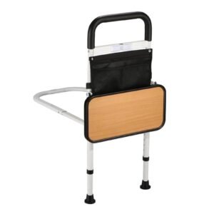 Vatocare adjustable bed safety rail, primary product view, with stable frame for stable bedside support