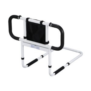 Vatocare adjustable bed safety rail shown in primary product view, featuring user-friendly details for adjustable bedside assistance