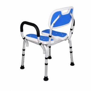 Vatocare bathroom shower chair shown in alternate product view 3, featuring home-care construction for home-care bathroom safety