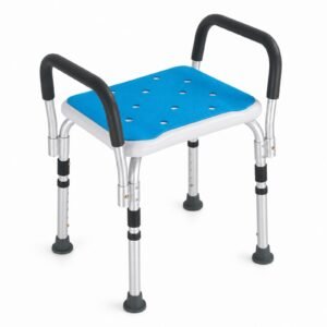 Alternate product view 3 of a Vatocare bathroom shower chair with stable frame for accessible shower care
